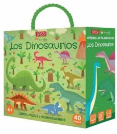 aprende las palabras con los dinosaurios (libro + puzel + 10 dinosaurios)-9788418697708