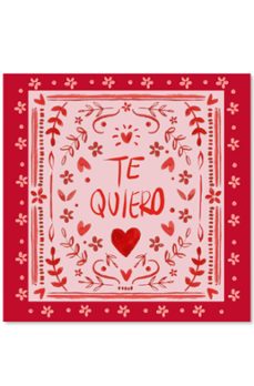 arte papel diptico 16x16 flowers love-8436615388578