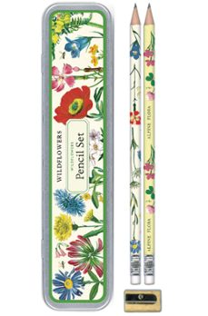 set lapices y sacapuntas flores silvestres cavallini-9781639472888