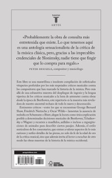 repertorio de vituperios musicales: critica despiadada contra los grandes compositores desde beethoven-nicolas slonimsky-9788430617708