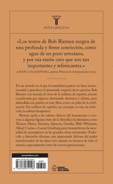 nobleza de espiritu: una idea olvidada-rob riemen-9788430619108
