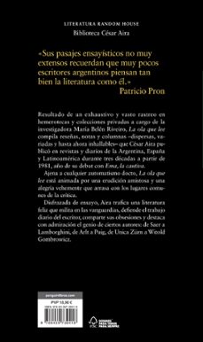 la ola que lee-cesar aira-9788439739418