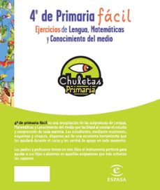 ejercicios para 4º de primaria: ejercicios de lengua, atematicas y conocimiento del medio (chuletas)-gabriela pro-9788467032918