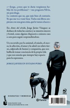 antes del olvido-jorge javier vazquez-9788408279488