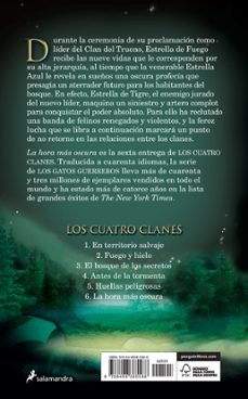 gatos guerreros los cuatro clanes vi: la hora mas oscura-erin hunter-9788498385588