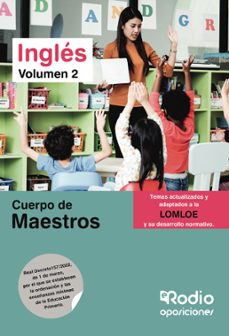 cuerpo de maestros. ingles. volumen 2. lomloe (ebook)-9781524396008