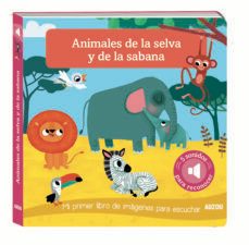 animales de la selva y de la sabana:mi primer libro de imagenes para escuchar-9782733857908