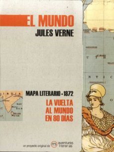 el mundo jules verne. mapa literario 1872 la vuelta al mundo en 80 dias-9788412048308