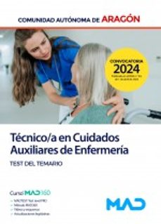 auxiliar de enfermeria de la comunidad autonoma de aragon. test del temario especifico-9788414281208