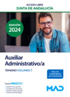 auxiliar administrativo/a (acceso libre). temario volumen 3-9788414285008
