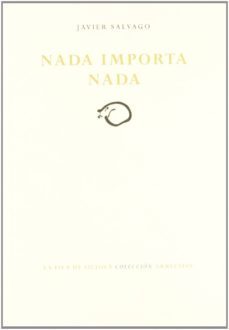 nada importa nada-javier salvago-9788415039808