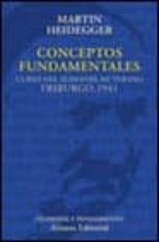 conceptos fundamentales: curso del semestre de verano (friburgo, 1941)-9788420629308