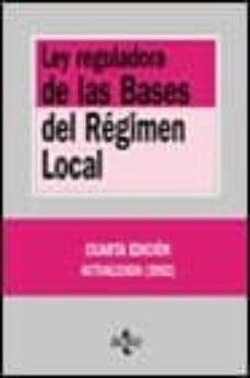 ley reguladora de las bases del regimen local (5ª ed.)-9788430939008