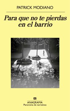 para que no te pierdas en el barrio-patrick modiano-9788433979308