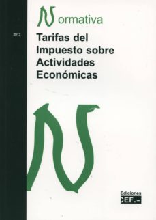 tarifas del impuesto sobre actividades economicas-9788445422908