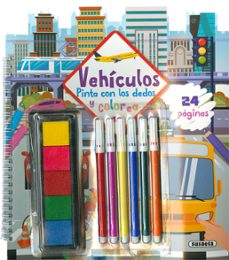 vehiculos (pinta con los dedos y colorea)-9788467795608