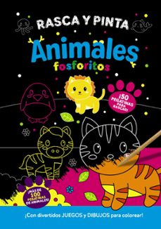 rasca y pinta animales fosforitos-9788469641408
