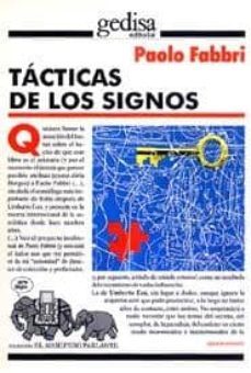 tacticas de los signos: prefacio-paolo fabri-9788474325508