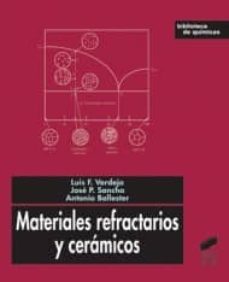 materiales refractarios ceramicos-luis felipe verdeja gonzalez-9788497565608