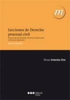 lecciones de derecho procesal civil (6ª ed.)-teresa armenta deu-9788497689908