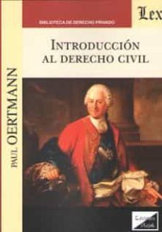 introduccion al derecho civil-paul oertmann-9789563923308