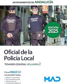 oficial de la policia local de andalucia. temario general volumen 2-9791370280208