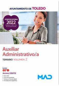 auxiliar administrativo/a del ayuntamiento de toledo. temario volumen 2-9788414260418