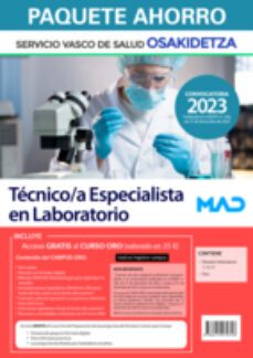 paquete ahorro tecnico/a especialista en laboratorio de osakidetza  servicio vasco de salud-9788414270318