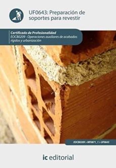 (i.b.d.) uf0643 reparacion de soportes para revestir-9788415792918