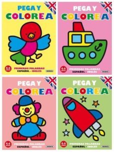 pega y colorea primeras palabras español-ingles-9788430522118