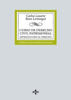 curso de derecho civil patrimonial-carlos lasarte alvarez-rosa leonsegui-9788430987818