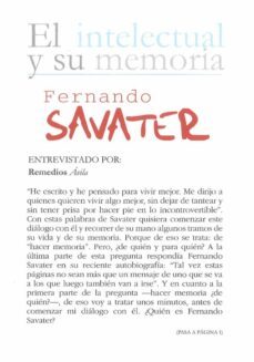fernando savater: el intelectual y su memoria-9788433839718