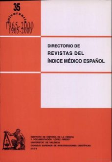 directorio de revistas del indice medico español-9788437042718