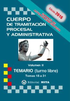 cuerpo de tramitacion procesal y administrativa turno libre volumen ii temario-jose luis ramos cejudo-9788482193618