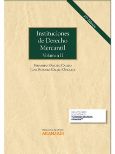 instituciones de derecho mercantil, volumen ii-fernando sanchez calero-9788490985618