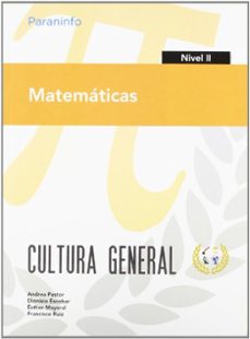matematicas. nivel ii. cultura general-9788497328418