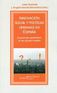 innovacion social y politicas urbanas en españa-9788498886818