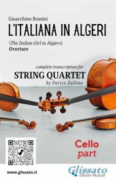 cello part of "l'italiana in algeri" for string quartet (ebook)-9791220862318