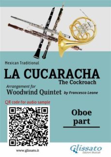 oboe part of "la cucaracha" for woodwind quintet (ebook)-9791221389418