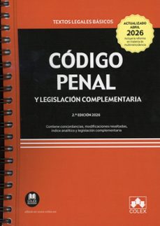 codigo penal y legislacion complementaria 2026 (encuadernacion co n espiral)-9791370116118