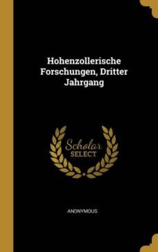 hohenzollerische forschungen, dritter jahrgang-9780270288728