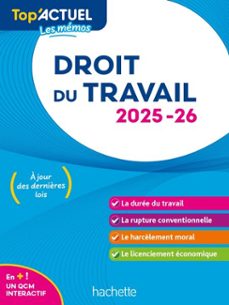 top'actuel droit du travail  2025-2026 (ebook)-susana lopes-dos santos-9782017903628