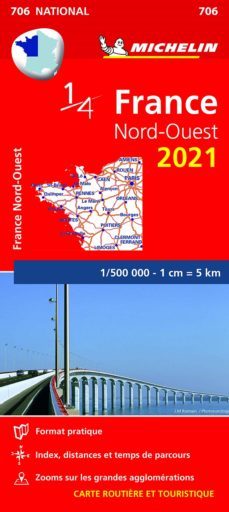 mapa national francia nord-ouest 2021-9782067249028