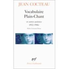 vocabulaire plain-chant et autres poemes 1922-1946-9782070322428