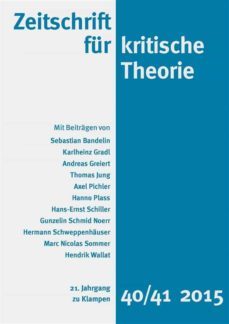 zeitschrift fur kritische theorie / zeitschrift fur kritische theorie, heft 40/41 (ebook)-theodor adorno-gunzelin schmid noerr-hanno plass-9783866746428