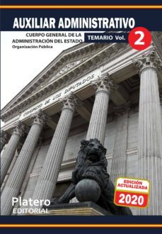 auxiliar administrativo de la administracion del  estado.temario. volumen 2-hortensia rodriguez morales-candelaria del pino padron-9788412077728