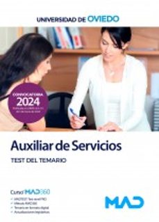 auxiliar de servicios. test del temario universidad de oviedo-9788414281628