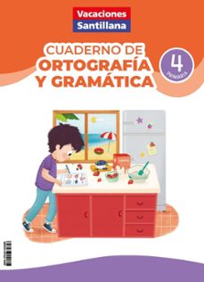 cuadernos de ortografía y gramática 4º primaria (vacaciones santillana)-9788414434628
