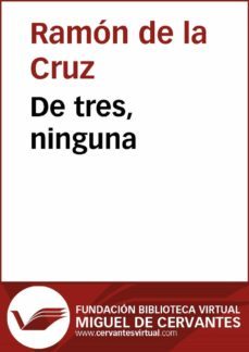 de tres, ninguna (ebook)-ramon de la cruz-9788416369928