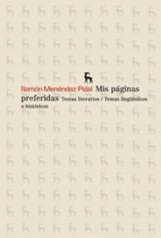 mis paginas preferidas: temas literarios - temas linguisticos e h istoricos-9788424900328